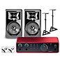 Focusrite Scarlett 2i2 Gen 4 with JBL 3 Series Studio Monitor Pair Bundle (Stands & Cables Included) 308MKII thumbnail
