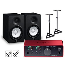 Focusrite Scarlett 4i4 Gen 4 with Yamaha HS Studio Monitor