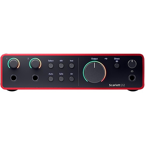 Focusrite Scarlett 2i2 Gen 4 with Adam Audio T-Series Studio Monitor Pair & T10S Subwoofer Bundle (Stands & Cables Include...
