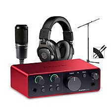 Focusrite Scarlett 2i2 Gen 4 With Audio-Technica Microphone