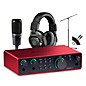 Focusrite Scarlett 2i2 Gen 4 with Audio-Technica Microphone & Sterling Studio Headphone Package (Stand & Cable Included) thumbnail
