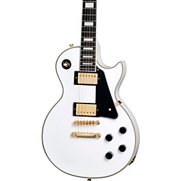 Epiphone Inspired by Gibson Custom Les Pau... Epiphone Inspired by Gibson Custom Les Paul Custom Electric Guitar Alpine White