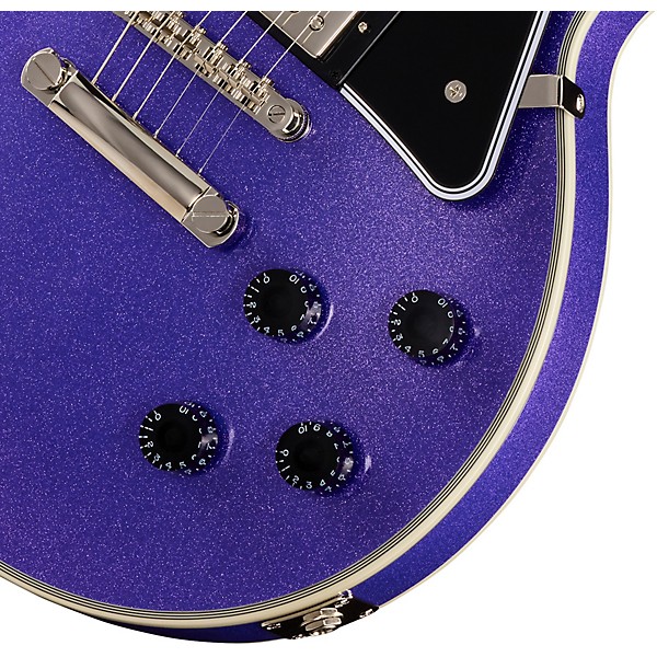 Epiphone Inspired by Gibson Custom Les Paul Custom Electric Guitar - Amethyst Sparkle
