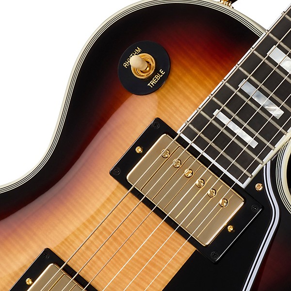 Epiphone Inspired by Gibson Custom Les Paul Custom Electric Guitar - Sedona Burst