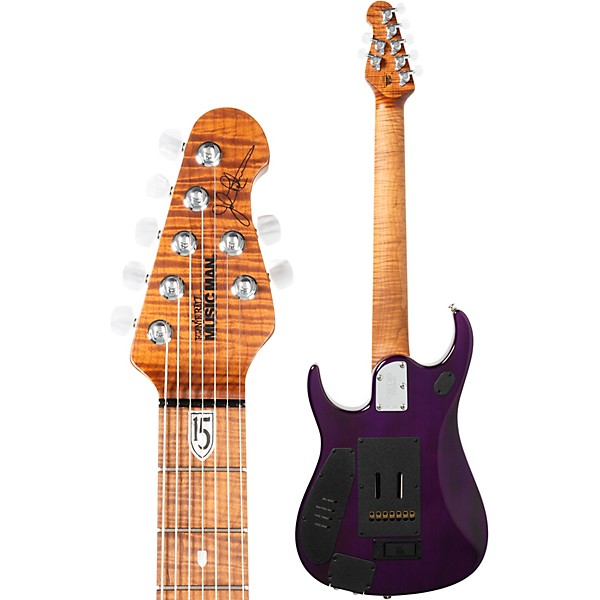 Ernie Ball Music Man JP15 7 String Electric Guitar Purple Nebula