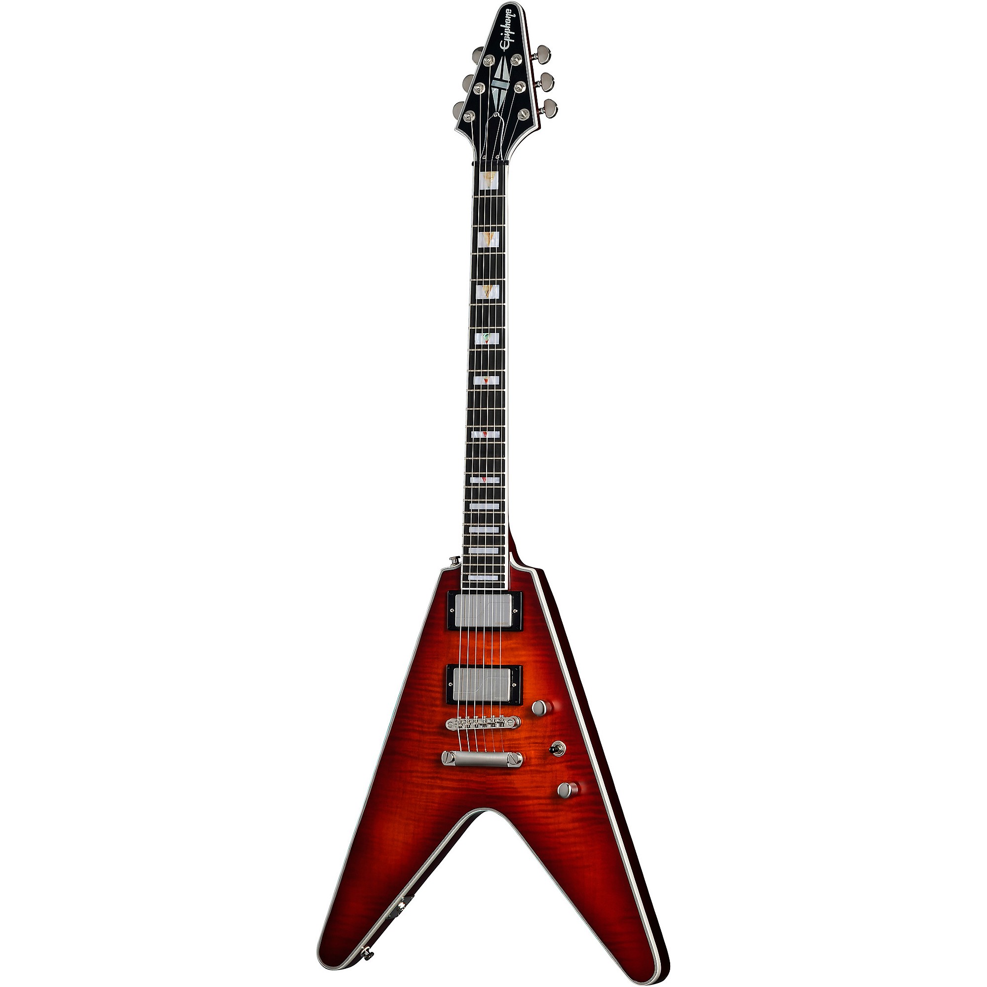 Epiphone Flying V Prophecy Electric Guitar Aged Bengal Tiger Burst