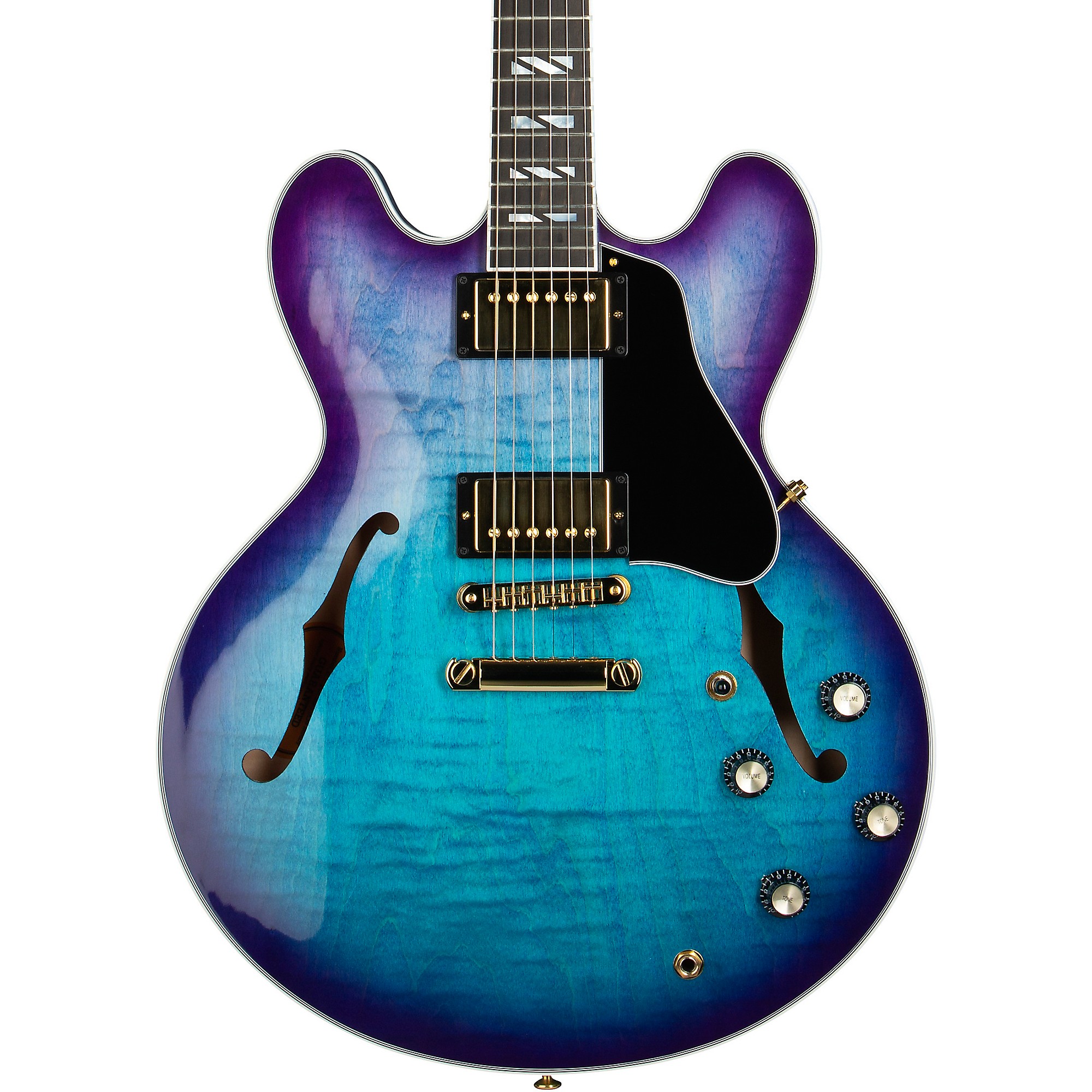 Bucep Supper Blue Oval ＋ sanggau type 1 Platinum Gibson ES Supreme Semi-Hollow Electric Guitar