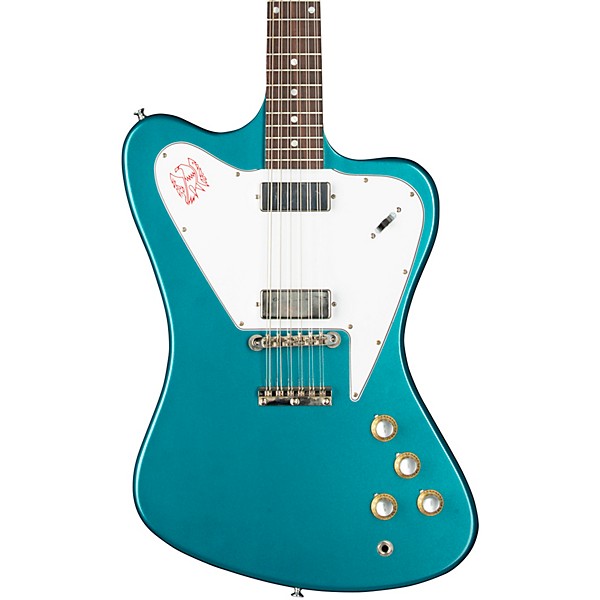 Gibson Custom 1965 Non-Reverse Firebird V 12-String Reissue Electric Guitar Aqua Mist