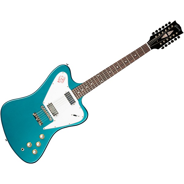 Gibson Custom 1965 Non-Reverse Firebird V 12-String Reissue Electric Guitar Aqua Mist