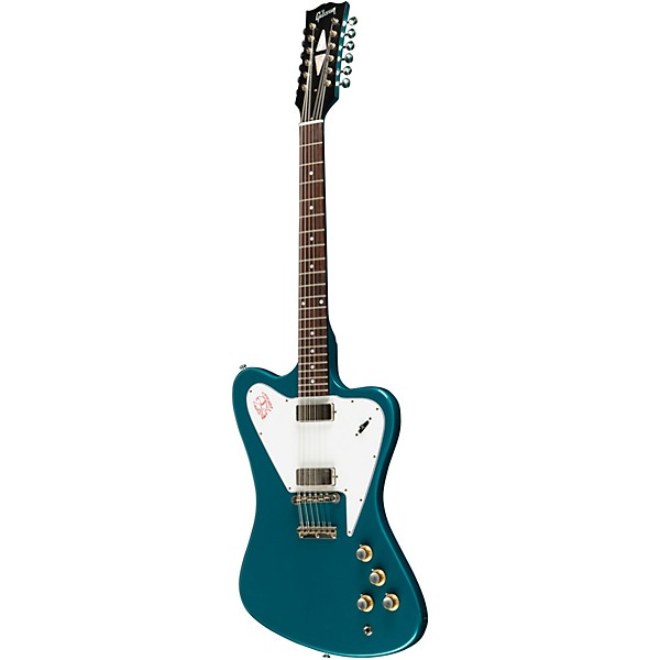 Gibson Custom 1965 Non-Reverse Firebird V 12-String Reissue Electric Guitar Aqua Mist