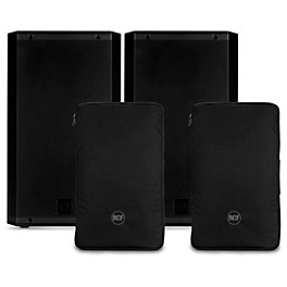 RCF ART 935-A 15" Powered Speaker Pair With Covers