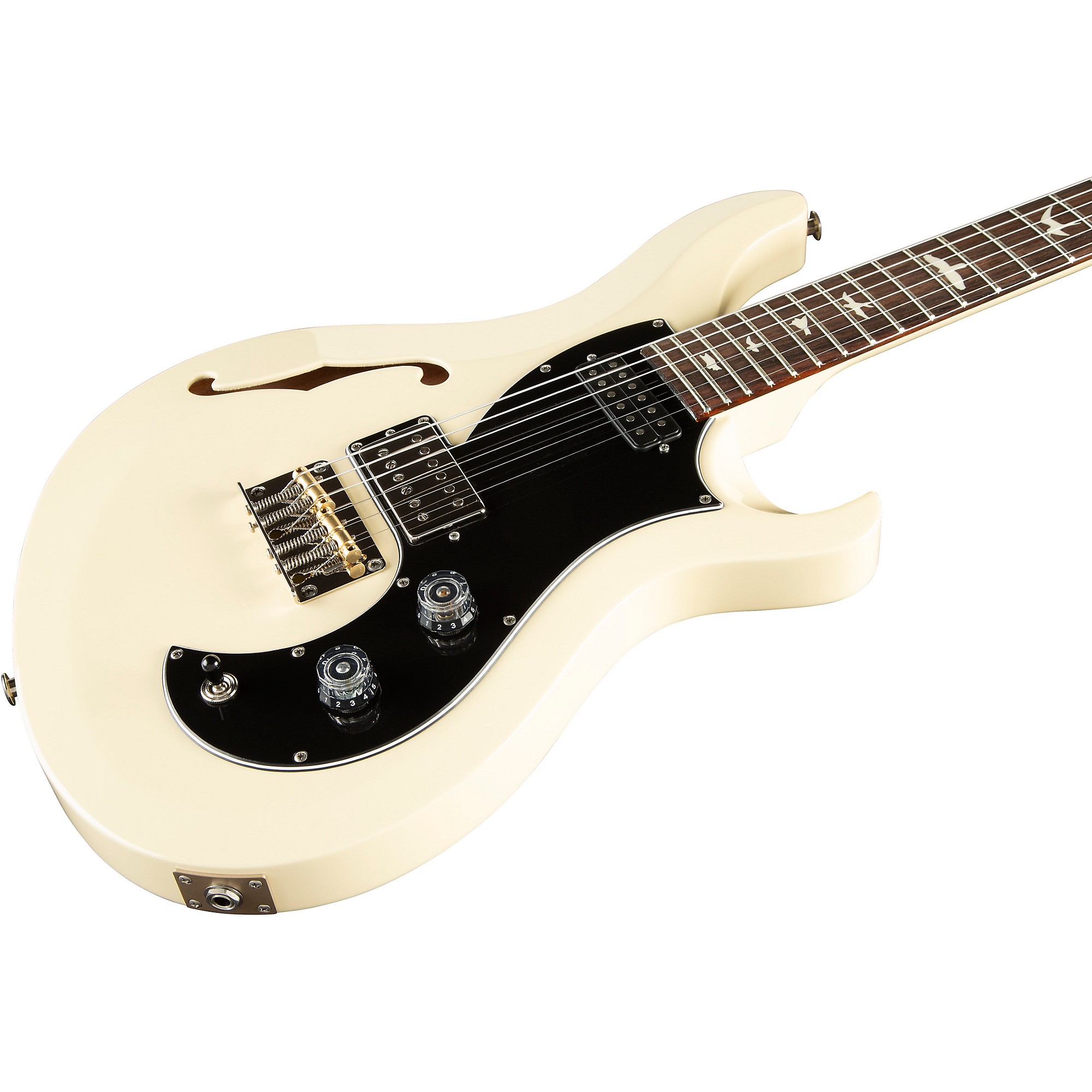 PRS S2 Vela Semi-Hollow Electric Guitar Antique White | Guitar Center