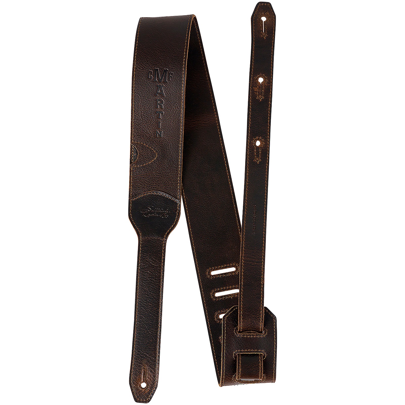 Martin Luxe by Martin Leather Guitar Strap Brown 2.5 in. | Guitar