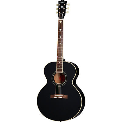 Epiphone Inspired By Gibson Custom J-180 Ls Acoustic-Electric Guitar Ebony for sale