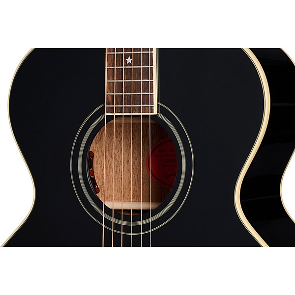 Epiphone Inspired by Gibson Custom J-180 LS Acoustic-Electric Guitar Ebony