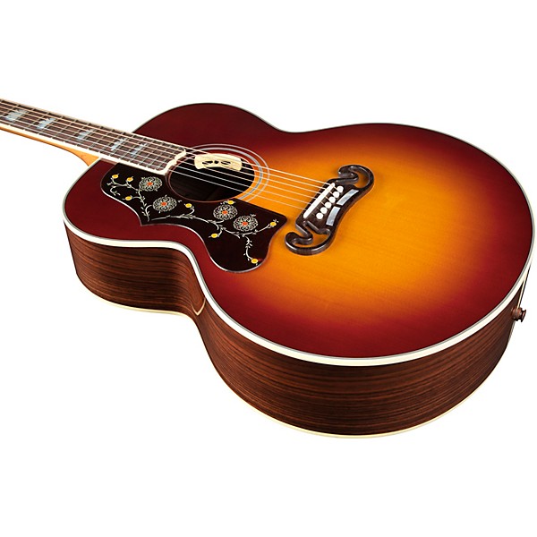 Gibson SJ-200 Standard Rosewood Left-Handed Acoustic-Electric Guitar Rosewood Burst