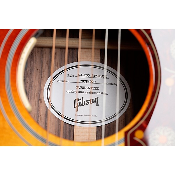 Gibson SJ-200 Standard Rosewood Acoustic-Electric Guitar Rosewood Burst