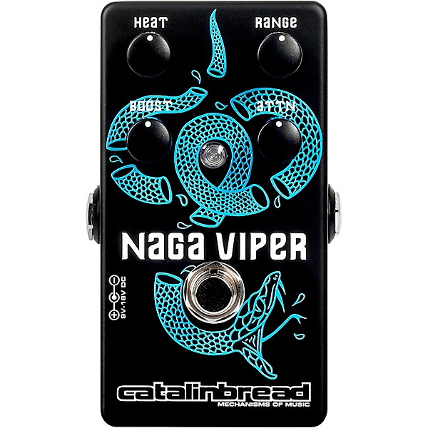 Catalinbread Naga Viper MKII Treble Booster Effects Pedal Black