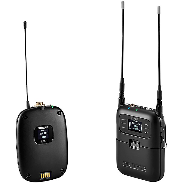 Shure SLXD15/UL4B Portable Digital Wireless Bodypack System with UL4B Lavalier Microphone - Band G58 Band G58