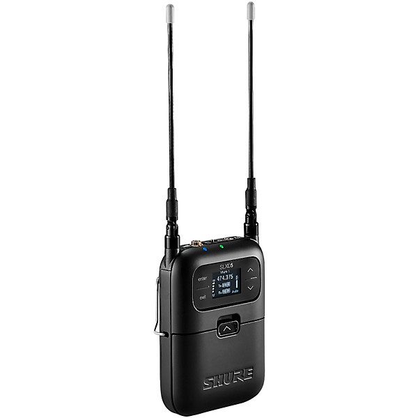 Shure SLXD15/UL4B Portable Digital Wireless Bodypack System with UL4B Lavalier Microphone - Band G58 Band H55