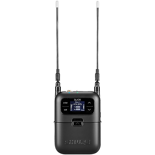Shure SLXD35 Portable Digital Wireless Plug-On System with SLXD3 XLR Plug-On Transmitter - Band G58 Band G58