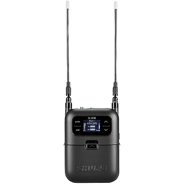 Shure SLXD35 Portable Digital Wireless Plug-On System with SLXD3 XLR Plug-On Transmitter - Band G58 Band J52