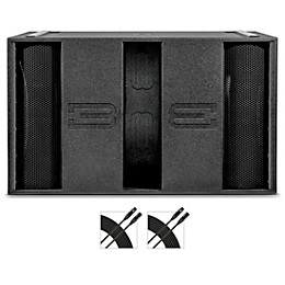 BASSBOSS Makara dBL21-MK3 Dual 21" Powered Sub With Cables