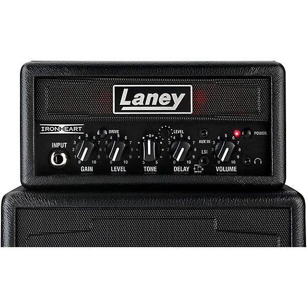 Laney Ironheart Ministack Battery Powered Guitar Amp with Smartphone Interface Black