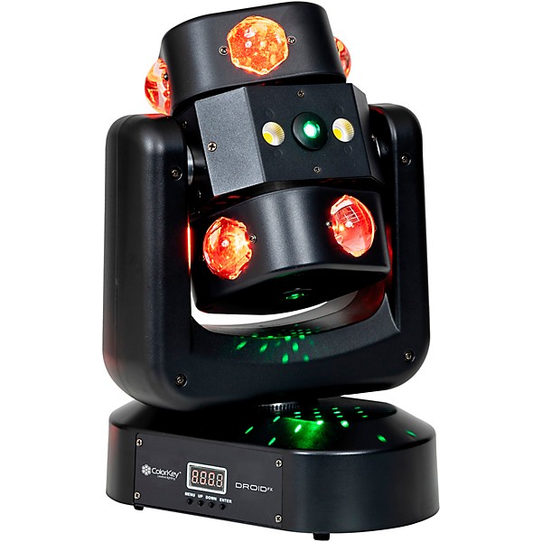 ColorKey Droid FX FX Multi-Effect Moving Head with Multicolor LED Beams and Lasers