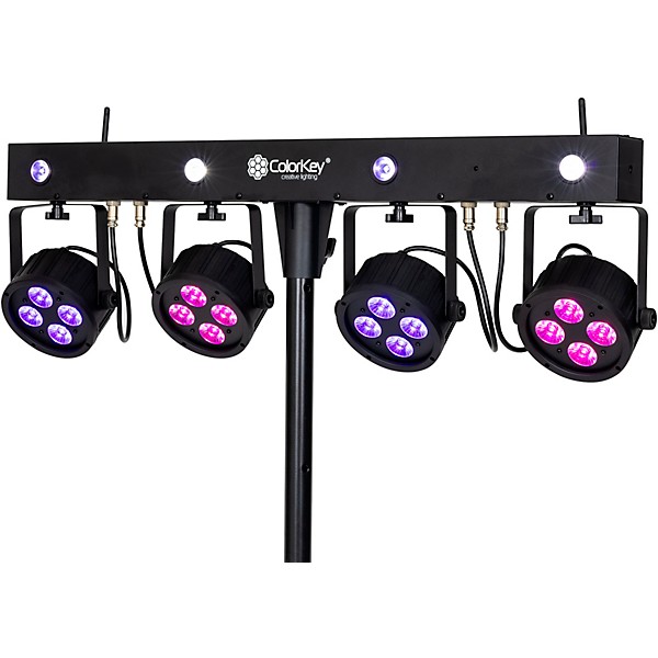 ColorKey PartyBar Mobile 150 All-In-One Wireless, Battery-Powered Lighting Package