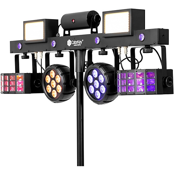 ColorKey PartyBar Pro 1000 Professional All-In-One Wireless Lighting Package