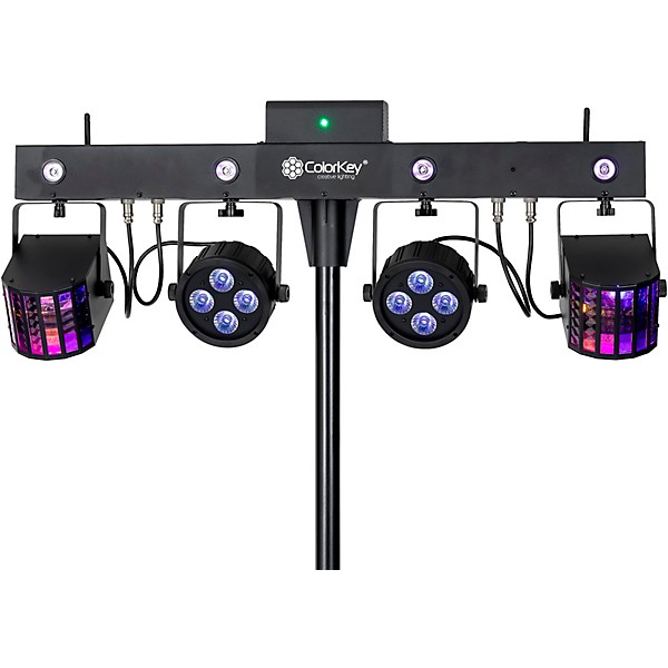 ColorKey PartyBar Mobile 250 All-In-One Wireless, Battery-Powered Lighting Package