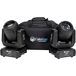 ColorKey Mover Beam 100 2-Pack Bundle with Carrying Bag