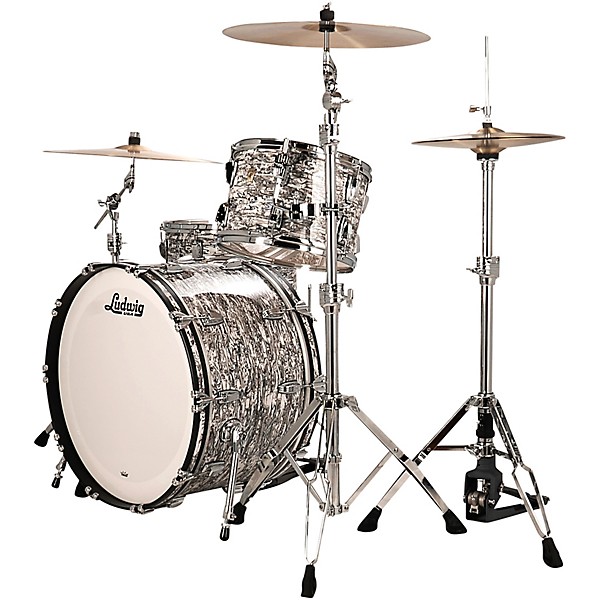 Ludwig Classic Maple 3-Piece Pro Beat Shell Pack With 24" Bass Drum, White Abalone