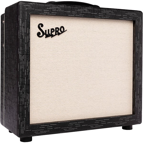 Supro 1614RT Amulet 1x12-inch 15-watt Tube Combo Amp Black Scandia