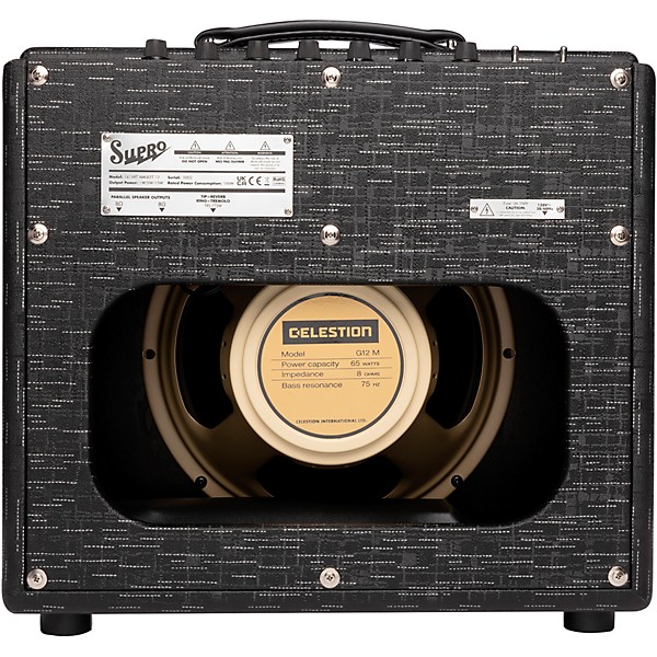 Supro 1614RT Amulet 1x12-inch 15-watt Tube Combo Amp Black Scandia