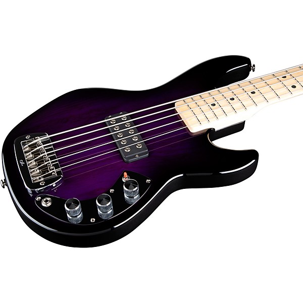 G&L CLF Research L-1000 Series 750 Electric Bass Purple Burst