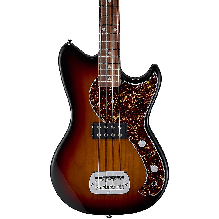 ベース G&L Fallout bass G&L Tribute Fallout Short Scale Bass Guitar - Candy Apple