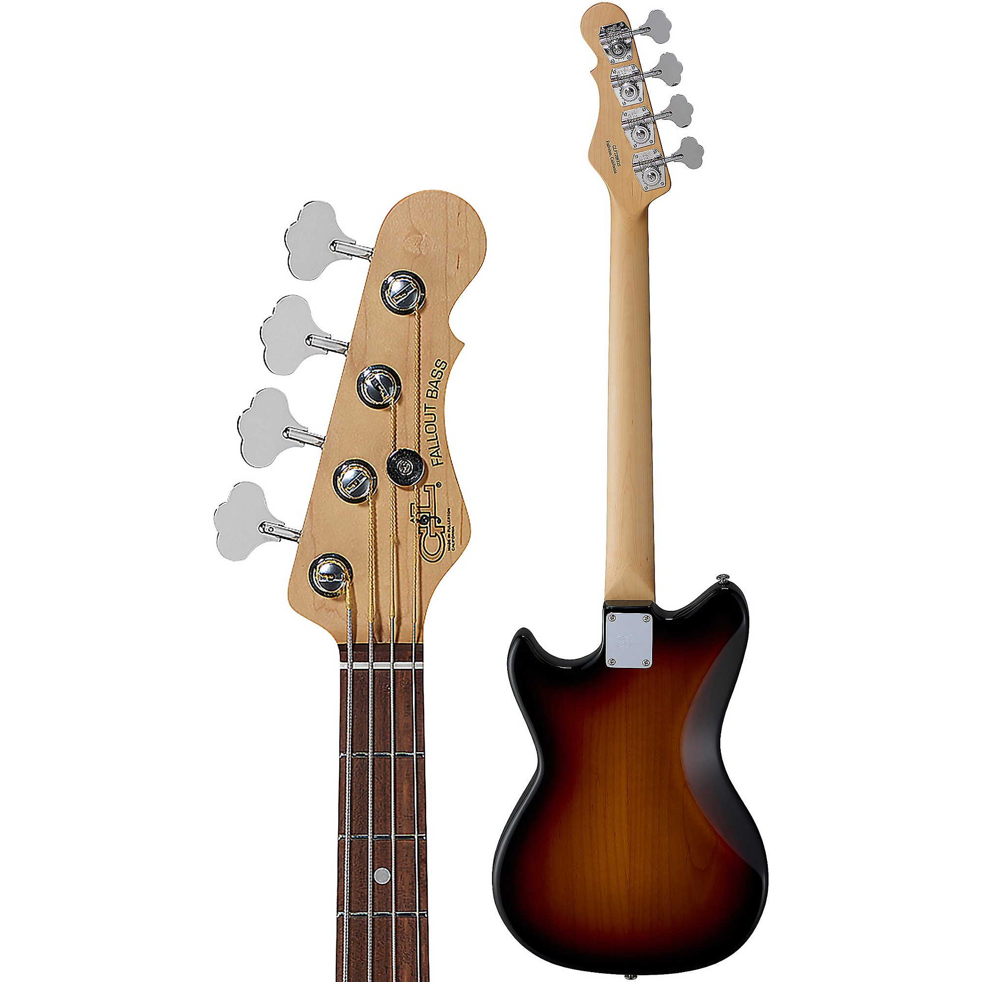 G&L Fullerton Deluxe Fallout Shortscale Electric Bass 3-Tone