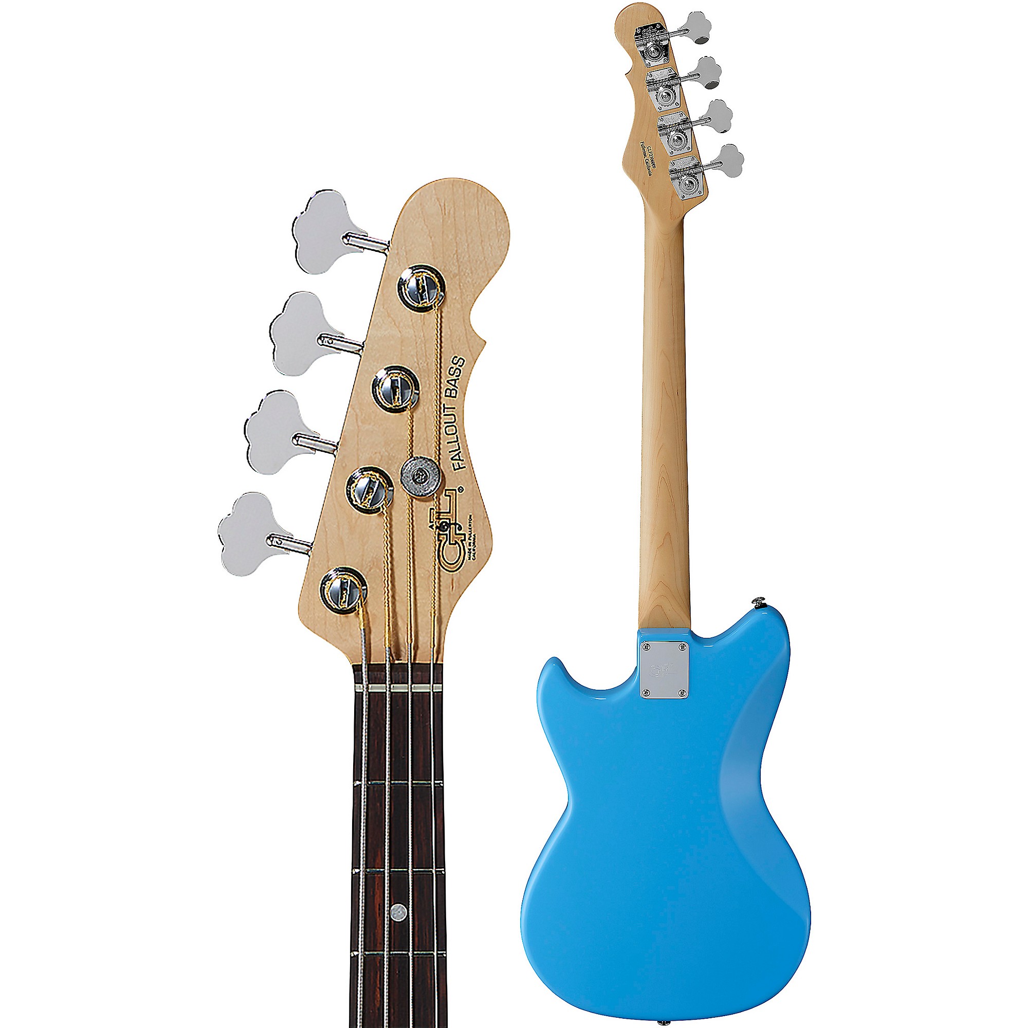G&L Fullerton Deluxe Fallout Shortscale Electric Bass Grey