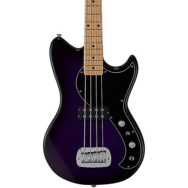 G&L Fullerton Deluxe Fallout Shortscale With Maple Fretboard Electric Bass Purple Burst