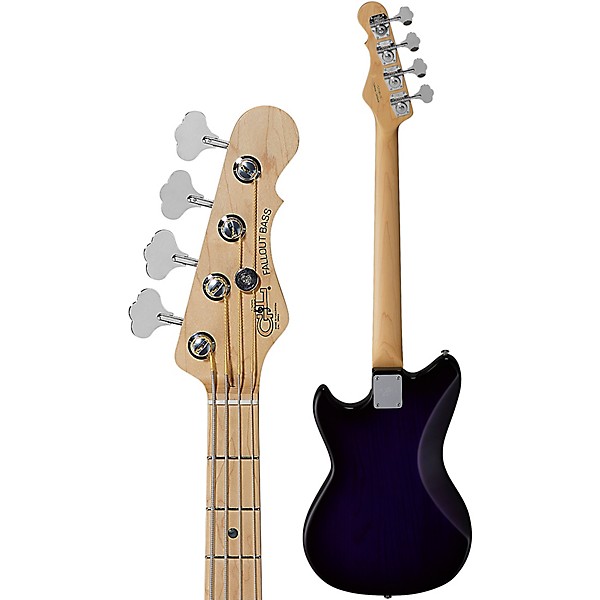 G&L Fullerton Deluxe Fallout Shortscale With Maple Fretboard Electric Bass Purple Burst