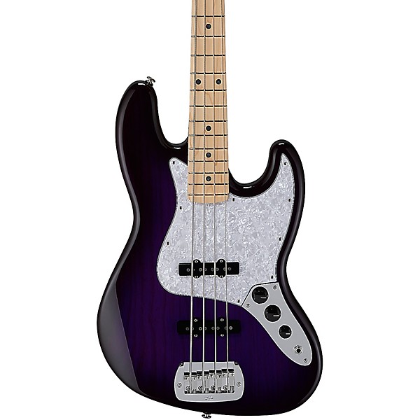 G&L Fullerton Deluxe JB With Maple Fretboard Electric Bass Purple Burst