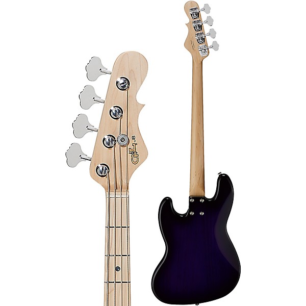 G&L Fullerton Deluxe JB With Maple Fretboard Electric Bass Purple Burst