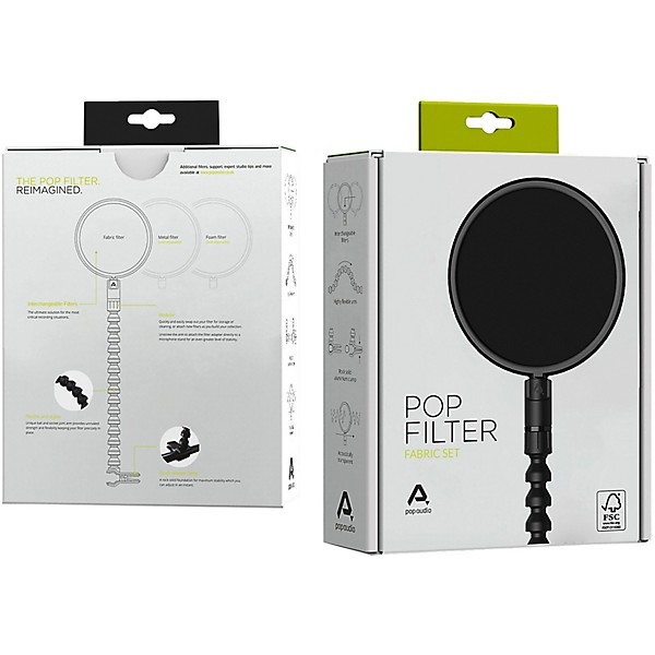 Pop Audio Pop Audio Pop Filter Fabric Set Black