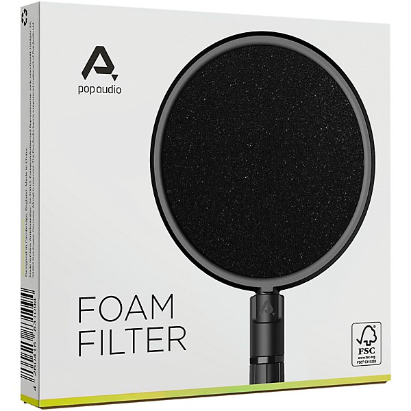 pop audio Foam Filter Black