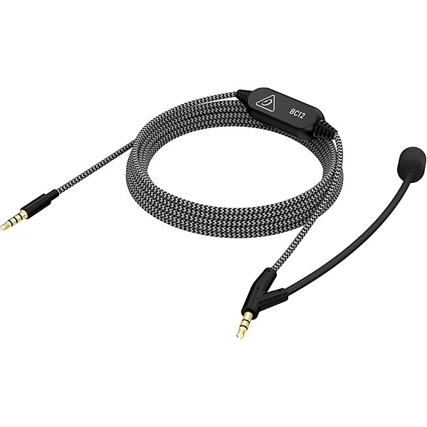 Behringer BC12 Premium Headphone Cable with Boom Microphone and In-line Control