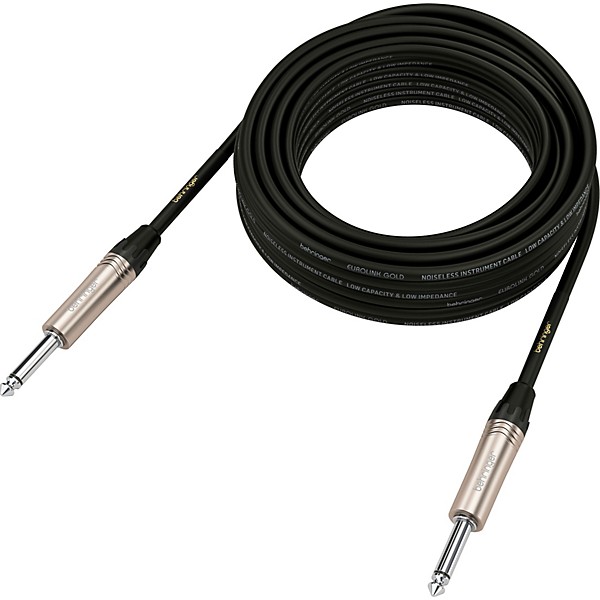 Behringer Gold Performance Straight to Straight Instrument Cable with 1/4" TS Connectors 32.8 ft. Black