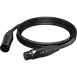 Behringer Platinum Performance Straight to Straight Microphone Cable with XLR Connectors 10 ft. Black