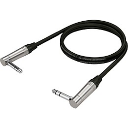 Behringer Gold Performance Instrument Patch Cable with 1/4" TRS Right Angled Connectors 3 ft. Black